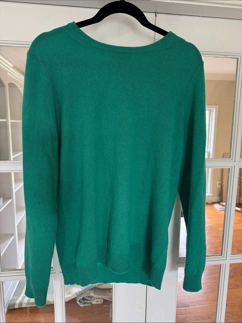 Charter Club Women’s Emerald Green Crewneck Cashmere Sweater
